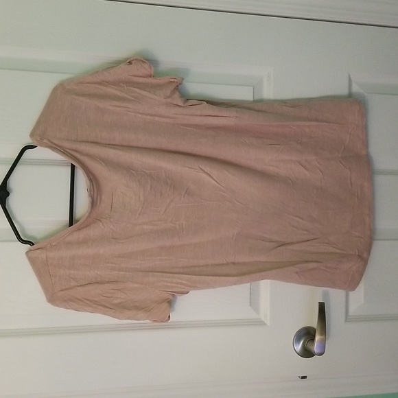 Pink t-shirt with shimmer square detail SZ xxl - Picture 4 of 4